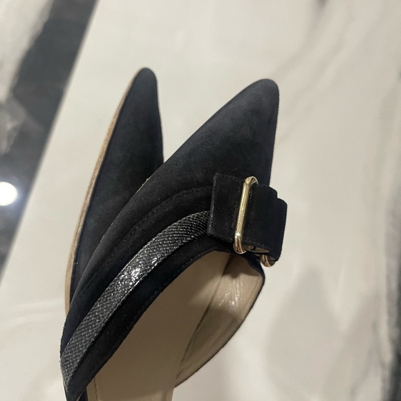 Mía becar Black Stiletto Heels with Pointed Toe size 39 1/2 - Picture 5 of 8